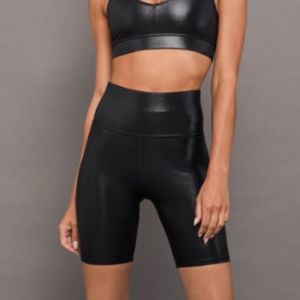 CARBON38 High Rise Biker Short in Takara Shine Size Small